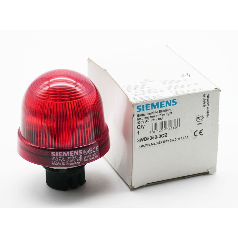 Siemens 8WD5350-0CB 8WD5 350-0CB 230VAC rot Einbauleuchte -u