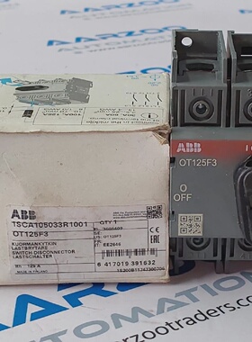 1件装全新带盒ABBOT125F3125A开关断路器Abb1SCA105033R1001