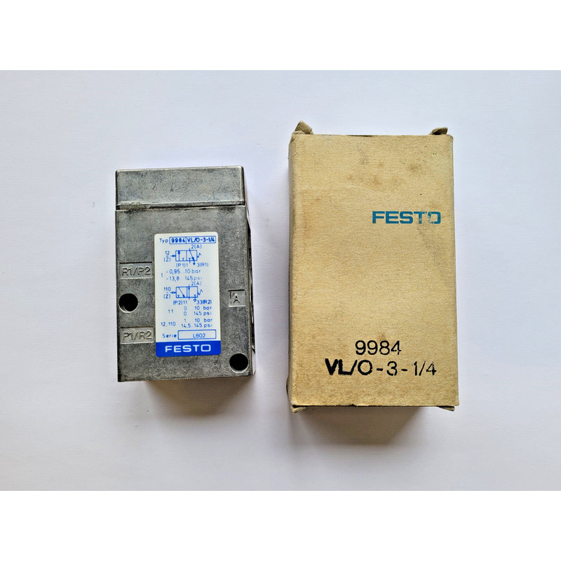 FESTO VL/O-3-1/4 9984 Pneumatik Ventil - NEU/OVP - worldwide