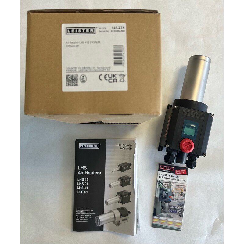 Leister Air Heater LHS 41S System  230V2kW  143278  Neu in O