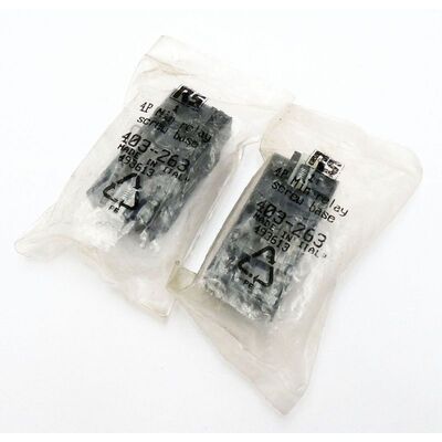2x RS 403-263 Relaissockel -unused-