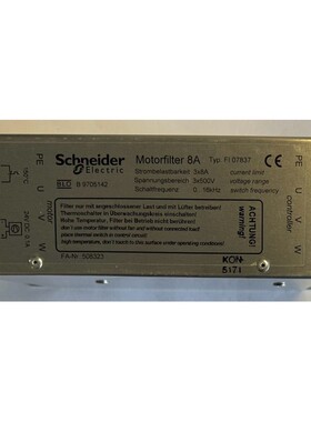 Schneider Electric Motorfilter 8A / FI 07837 / 3x8A / 3x500V