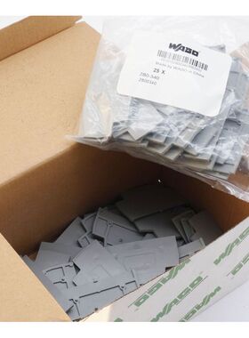 59x WAGO 280-340 280340 2.5mm dick grau Abschlussplatte -unu