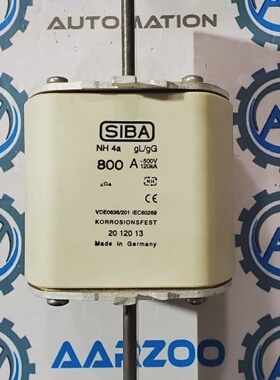 Siba NH4A Fuse Link Type gLgG 800A 500 VAC 120kA