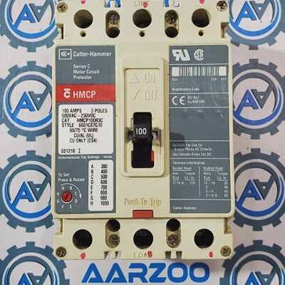 Interruttore Automatico Per Motore Serie C 600V 100A  HMCP10