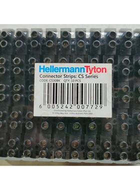 HELLERMANN TYTON CS30BK 连接器条黑色 10 件