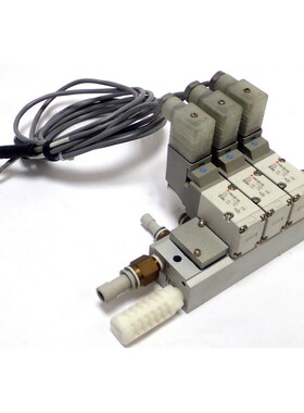 SMC VP300 SERIES MANIFOLD w/ VP344-5DZ1-02A SOLENOID VAES