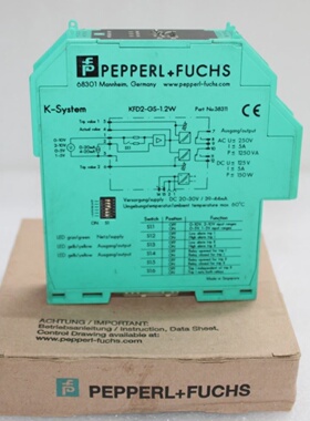 KFD2GS1.2WPEPPERLFUCHS1通道信号调节器24VDCPN38311