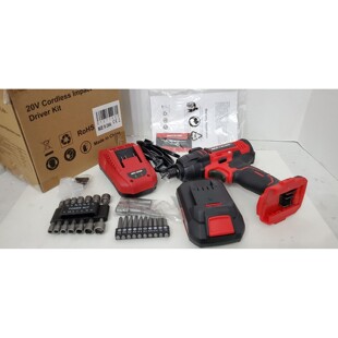 Meterk LCR7771A 黑红色 便携式 20 伏 无绳 2000 mAh 钻机 全新