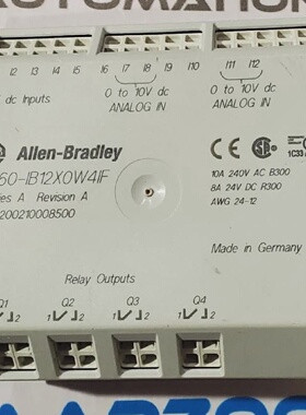 ALLEN BRADLEY 1760IB12X0W4IF SER A IO COMBINATION MODULE