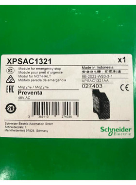 Schneider Electric Preventa XPSAC1321 Module for Emergency S