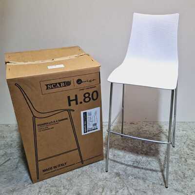 Sgabello dea h.80 italienischer Design Barhocker Hocker wei