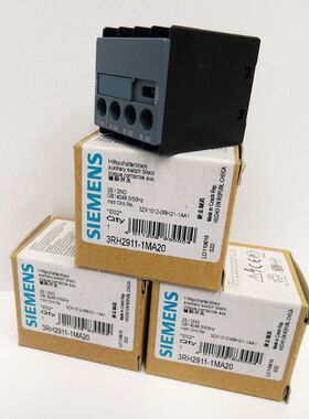 3x Siemens 3RH2911-1MA20 3RH2 911-1MA20 E: 02 Hilfsschalterb