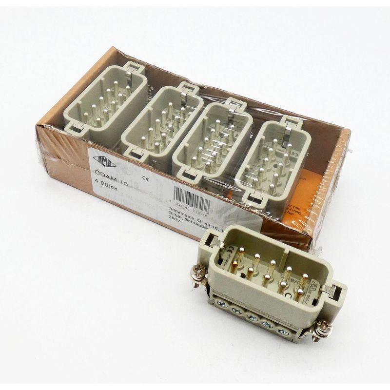 5x Ilme CDAM 10 Gr.49.16 16A 250V Stifteinsatz -unused-