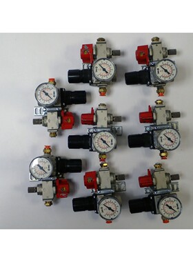 LOT OF 8 SMC REGULATORS AR20-N02B-Z/VHS20-N02-Z w VAE LOCK