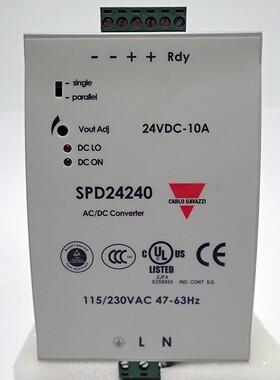 CARLO GAVAZZI SPD242401B POWER SUPPLY INPUT: 115/230VAC OUTP