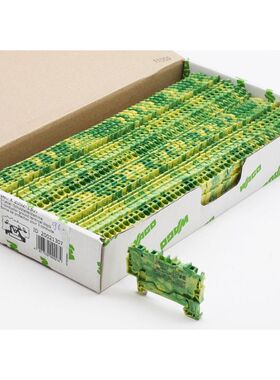 96x WAGO 2002-1307 20021307 0.25-4.0mm2 3-Leiter-Schutzleite