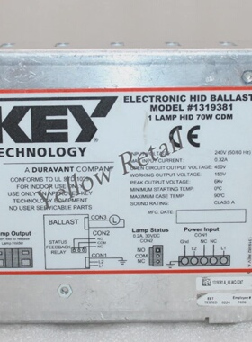 KEY  TECHNOLOGY 1319381 ELECTRONIC HID BALLAST  1200065.3 24
