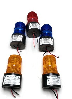 Lot of 5 Tomar Microstrobe 495S-1280 Strobe LIght Mixed Colo