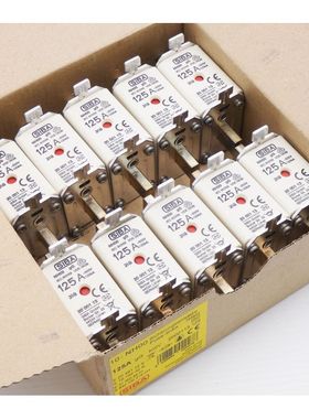 10x Siba NH00 125A gG 500V 2000113 Sicherungseinsatz -unused