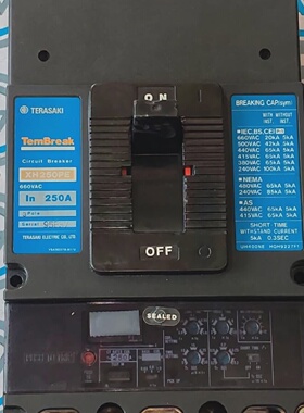TERASAKI TemBreak 250A CIRCUIT BREAKER 3 POLE 660VAC  Terasa