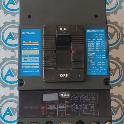 Terasaki TemBreak 250A CIRCUIT BREAKER 3 POLE 660VAC Terasak