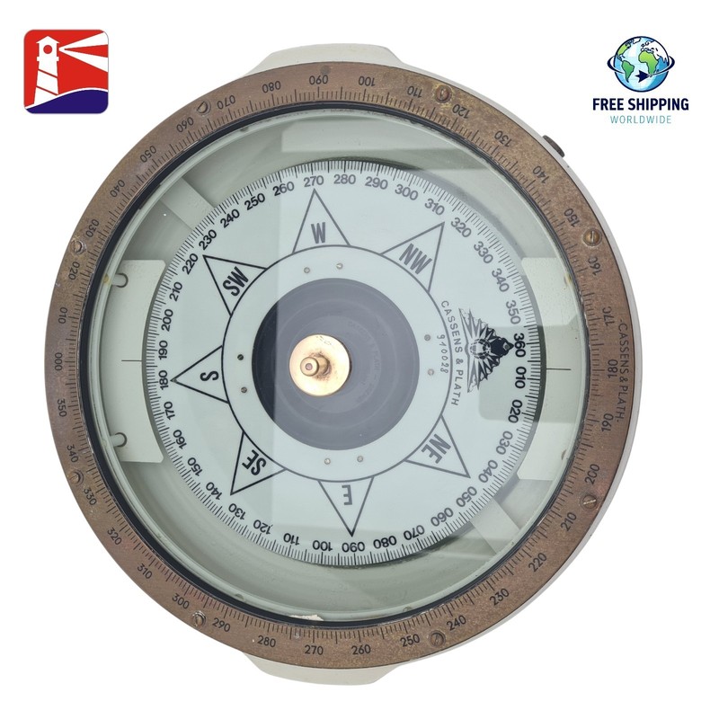 Cassens & Plath 11 型海洋指南针无万向节环和液体。