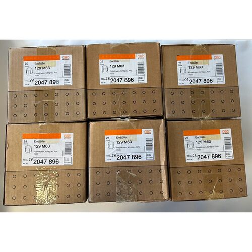 OBO Bettermann Endtüllen 129 M63 / 2047 896 / 6VE= 150 Stü