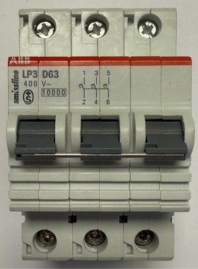 ABB smissline Sicherungsautomat 3-polig / 400V~ / LP3 D63