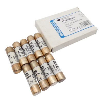 9x Ferraz Shawmut FR14GG69V16 690V AC GG 16A Sicherungen / F