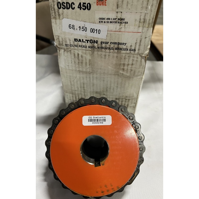 Dalton 自动系统 INC CONVEYOR CLUTCH。 OSDC 450 银色