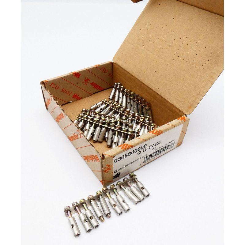 8x Weidmüller 0368800000 Q 10 SAK4 Querverbinder -unused-