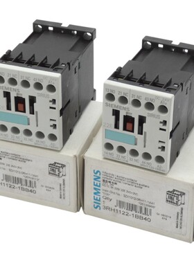 2x Siemens 3RH1122-1BB40 E: 05 Hilfsschütz / Auxiliary cont