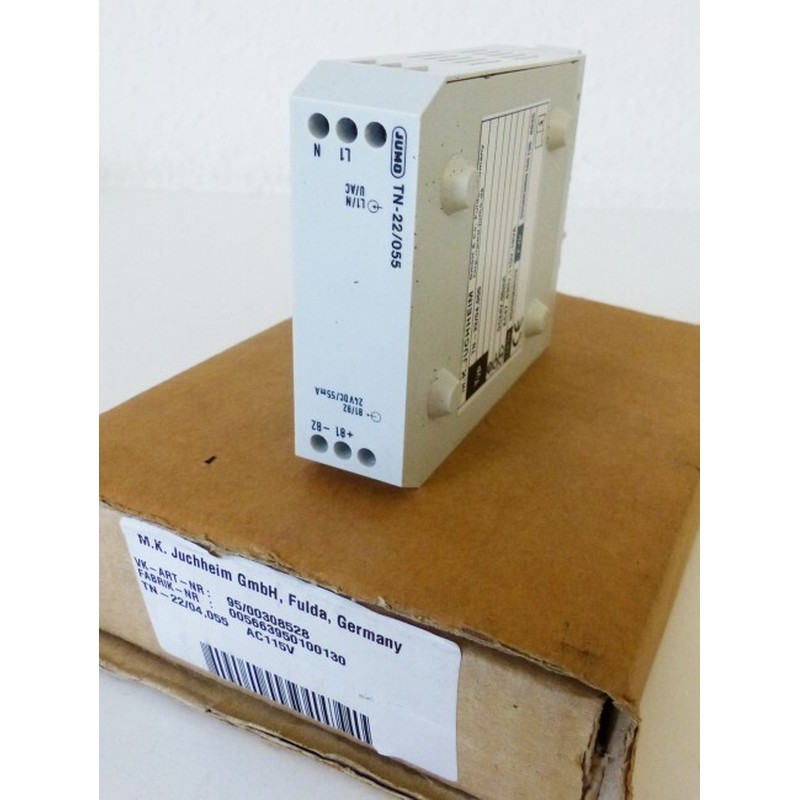 JUMO TN-22/055 TN-22/04,055 DC24V,55mA AC115V,10VA 95/003085