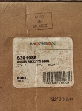 Neuf 1 Ferraz Shawmut A065UD33TTI1600Mersen S3010861600A650V