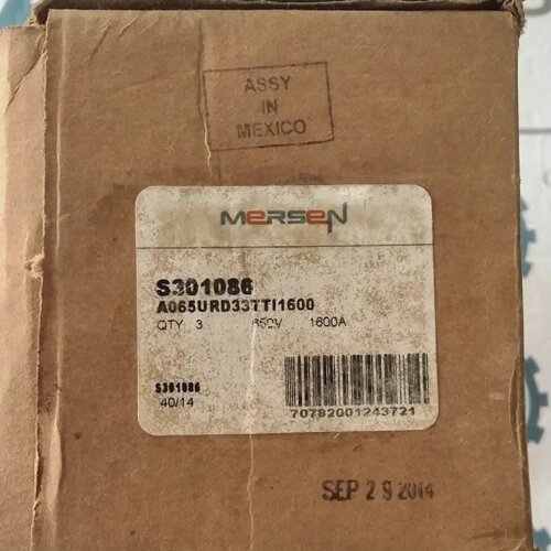 Neu 1 Ferraz Shawmut A065UD33TTI1600Mersen S3010861600A650V