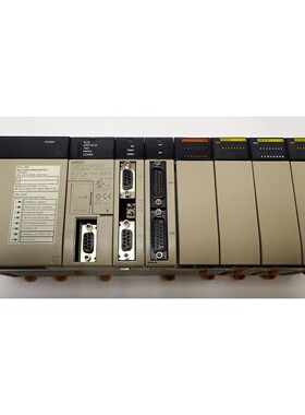 OMRON CQM1 SERIES ASSEMBLY w/ CQM1H-CPU51, CQM1-PA206, OC221