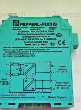 KFD2VREX1.18  PEPPERLFUCHS VOLTAGE REPEATER 24VDC