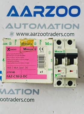 1Pc MOELLER FAZC162DC 2 POLE 16A DC MINIATURE CIRCUIT BREAKE