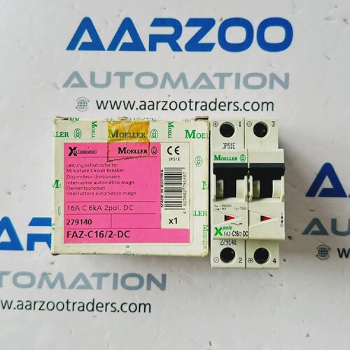 1件装MOELLERFAZC162DC2POLE16A直流微型CIRCUIT断路器FAZC16