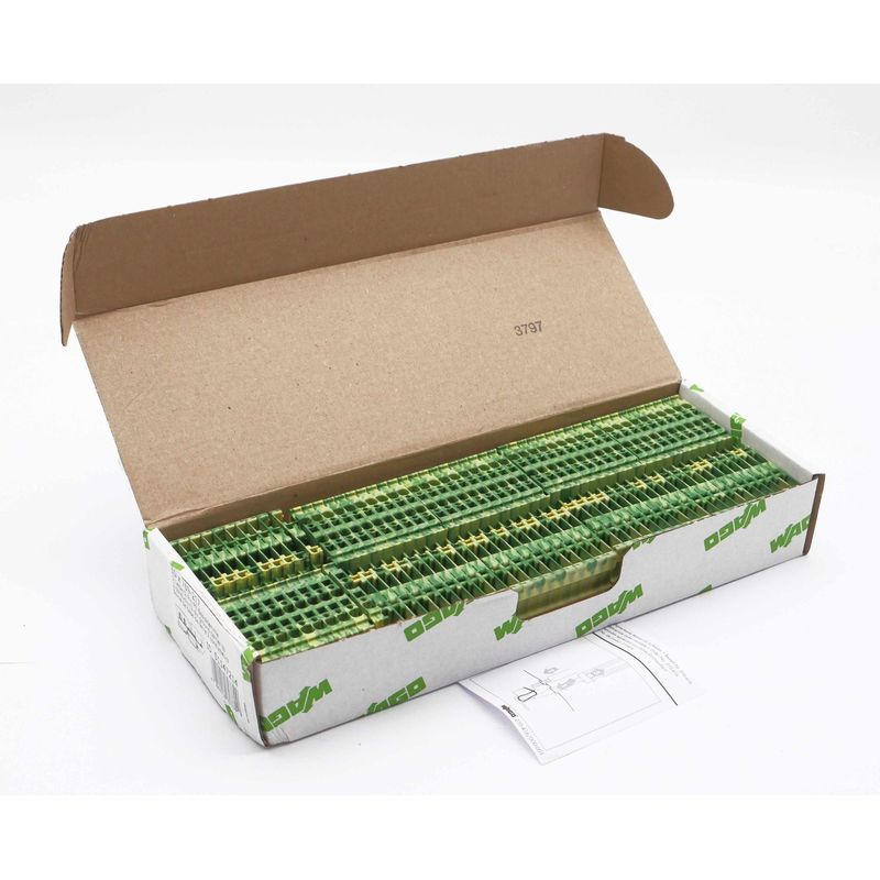 50x Wago 769-217 51147214 4,0mm2 2-Leiter/2-Pin-PE-Basisklem