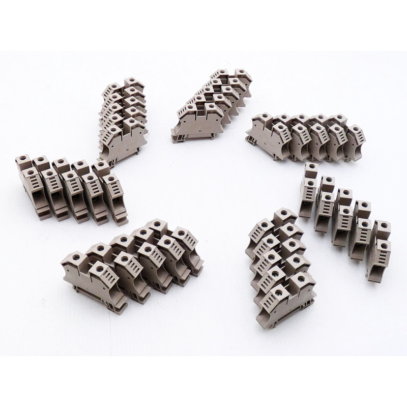 35 x Weidmüller WDU 16N Durchgangs-Reihenklemme -unused-