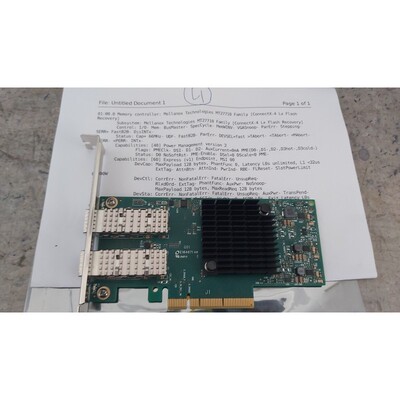 Mellanox NVidia MT27710 ConnectX4 适配器 4 提供