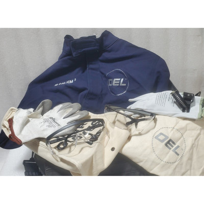 OEL Class 2 12 Cal Coverall HeadGear L 海军蓝缺少 ARC 保护闪