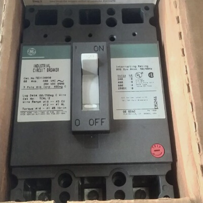 Ge GENERAL ELECTRIC TED136060 60A 3 Pol Industrie Schutzscha