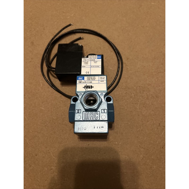 MAC 55B-12-PI-111AA VAE SOLENOID 银色