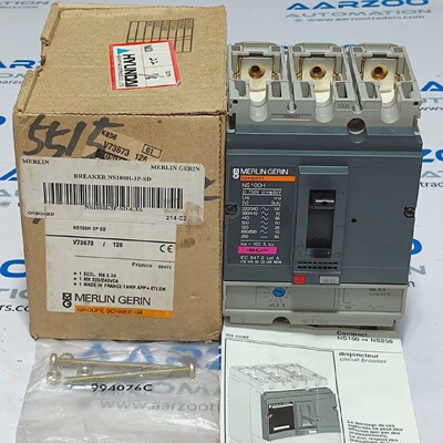 Nuevo Merlin Gerin NS 100H Compacto Disyuntor 3P 6.3A NS100H
