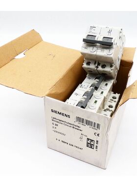 3x Siemens 5SP9225-7KC47 5SP9 5SP92 MCB C25 Leitungsschutzsc