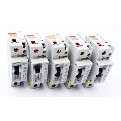 5x Siemens 5SX21 C2 Leitungsschutzschalter + 5SX9101 HS Hilf
