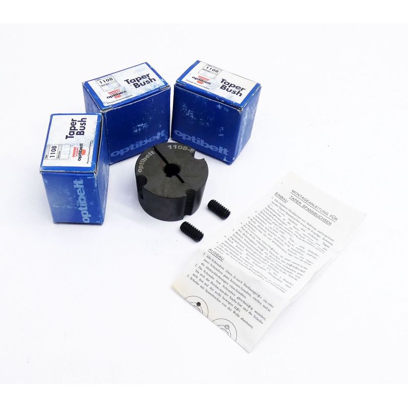 3x Optibelt Taper Bush 1108-8 ?8mm Taper-Buchse -unused/OVP-